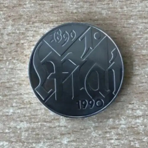 DDR 10 Mark 1990 Münze 1. Mai Gedenkmünze