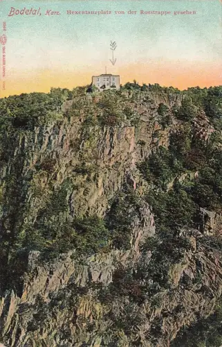 AK Bodetal Hextentanzplatz Sachsen-Anhalt Harz 1907 gelaufen Postkarte