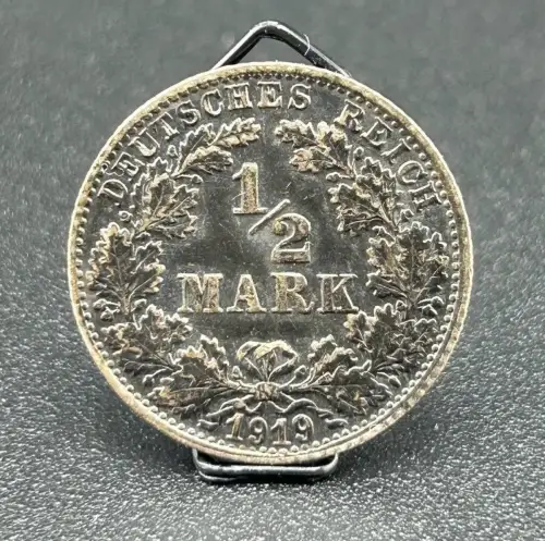 1/2 Mark 1919 F Kaiserreich