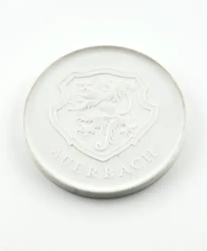DDR Medaille Porzellan 700 Jahre Auerbach im Vogtland 1282-1982 weiß