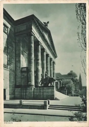 AK Posen Theater Posen ungelaufen Postkarte