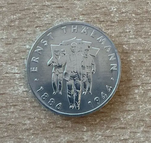 DDR Münze 10 Mark Ernst Thälmann 1986