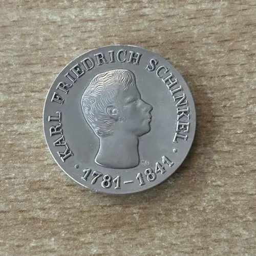 DDR 10 Mark 1966 Karl Friedrich Schinkel Silber