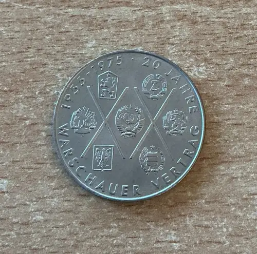 10 Mark 1975 Warschauer Vertrag DDR Gedenkmünze