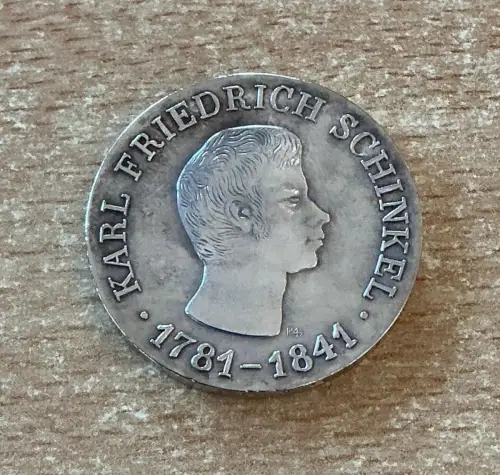 DDR 10 Mark 1966 Karl Friedrich Schinkel Silber Gedenkmünze