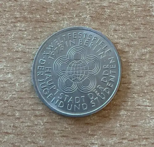 DDR 10 Mark Weltfestspiele in Berlin 1973 Gedenkmünze