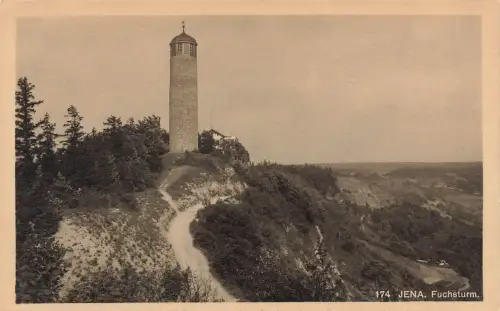 AK Jena Fuchsturm Thüringen ungelaufen Postkarte