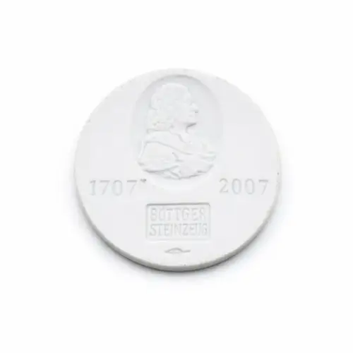 Meissner Porzellan Böttger Steinzeug 1707-2007 weiß