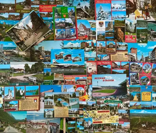Lot / Konvolut 100 Moderne AK Postkarten, BRD Deutschland bunt ab 1950