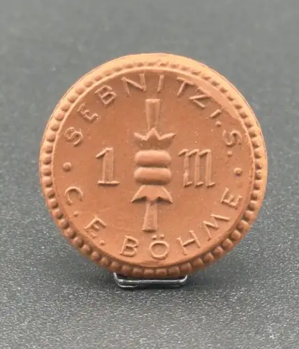 1 Mark ohne Jahr Sebnitz Sachsen C. E. Böhme Notgeld