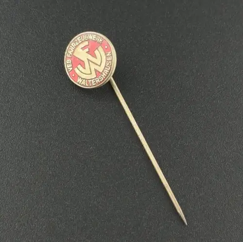 DDR Anstecknadel VEB Fahrzeugwerk Waltershausen