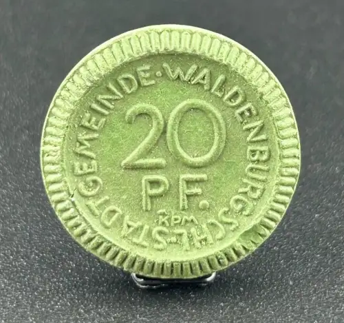 20 Pfennig 1921 Waldenburg Schlesien Notgeld