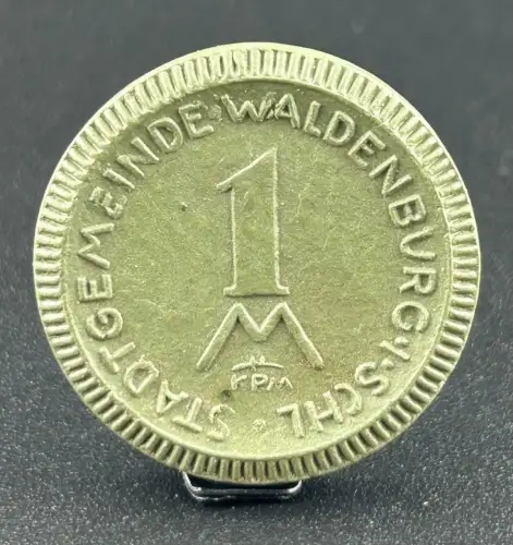 1 Mark 1921 Waldenburg Schlesien Notgeld