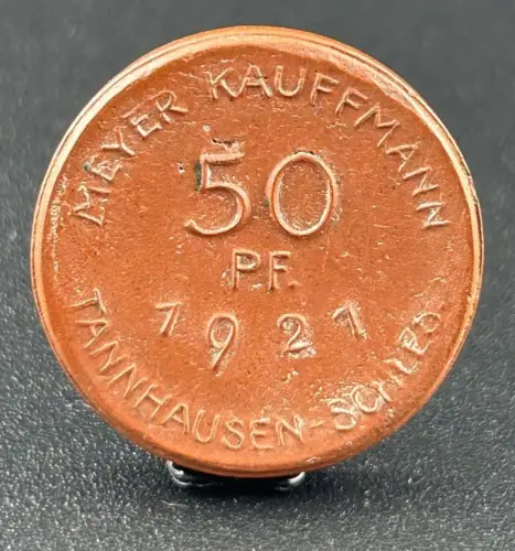 50 Pfennig 1921 Tannhausen Schlesien Jedlina-Zdrój Notgeld