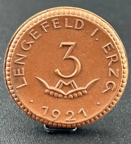 3 Mark 1921 Lengefeld Erzgebirge Notgeld