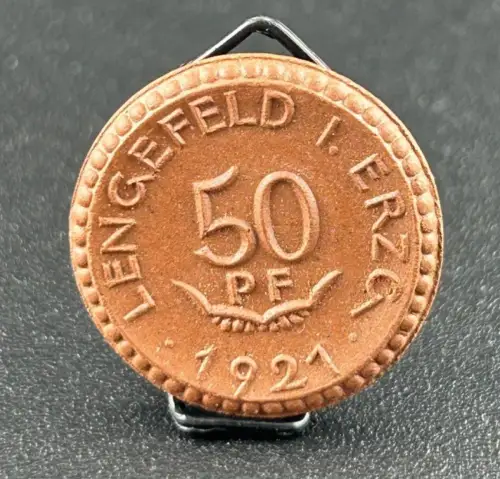 50 Pfennig 1921 Lengefeld Erzgebirge Notgeld