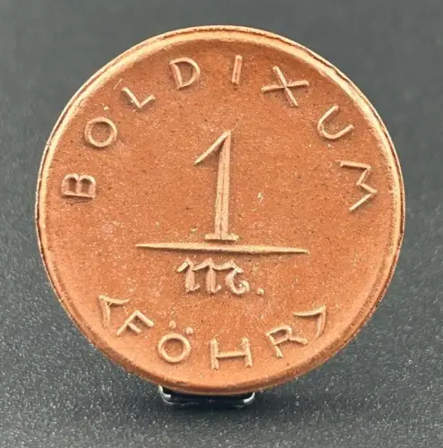 1 Mark Föhr Schleswig-Holstein Porzellan Braun Notgeld