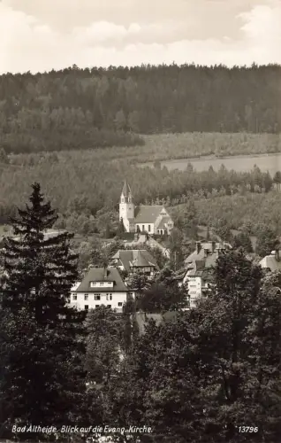 AK Bad Altheide Polanica-Zdrój Evangelische Kirche Schlesien Postkarte
