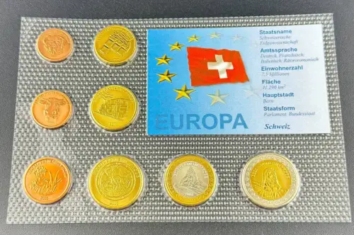 Schweiz KMS 2003 Europrobe Kursmünzensatz