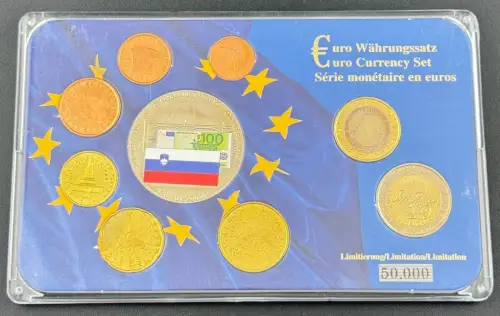 Slowenien KMS 2007 Euro Kursmünzensatz