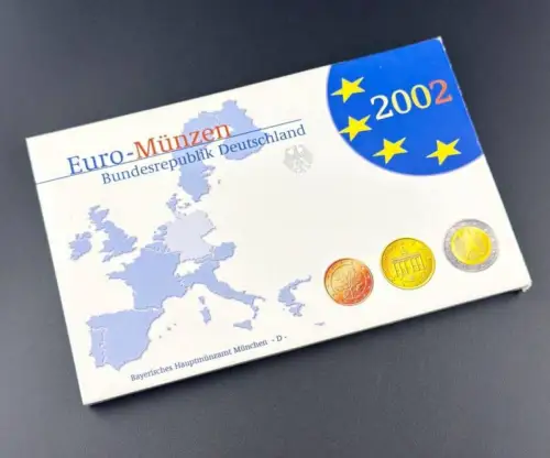 BRD KMS 2002 D München Euro Kursmünzensatz