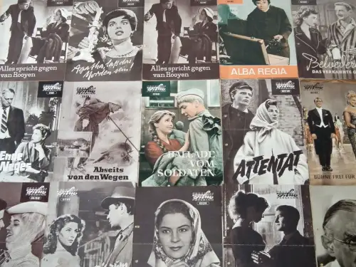 Alte 15 Prospekt Film Schauspieler PROGRESS Filmprogrammhefte