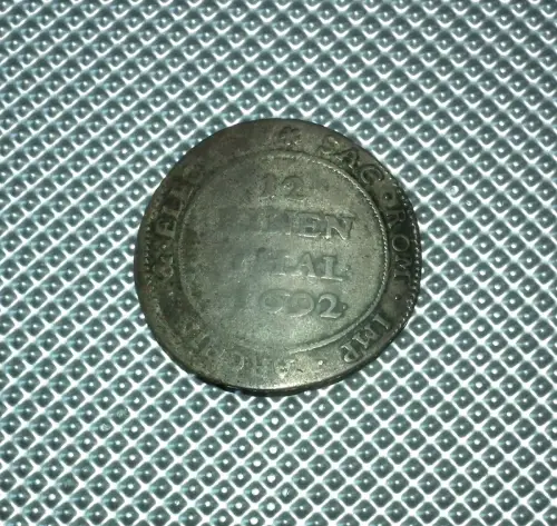 Sachsen 1/12 Taler Johann Georg IV 1692