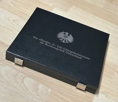 Leer Etui Münzbox Für 48 BRD 10 DM Silber Gedenkmünzen