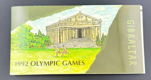 Gibraltar KMS 1992 Olympische Spiele 8 x 1 Crown Blister Folder Kursmünzensatz