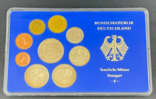 BRD KMS Deutsche Mark 1978 F Stuttgart Stempelglanz Kursmünzensatz
