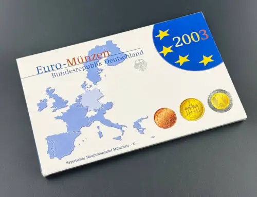 BRD KMS 2003 D München Euro Kursmünzensatz