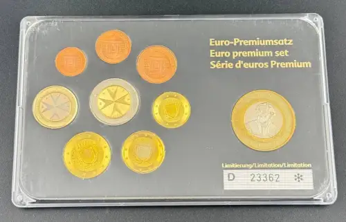 Malta KMS Euro-Premiumsatz Kursmünzensatz