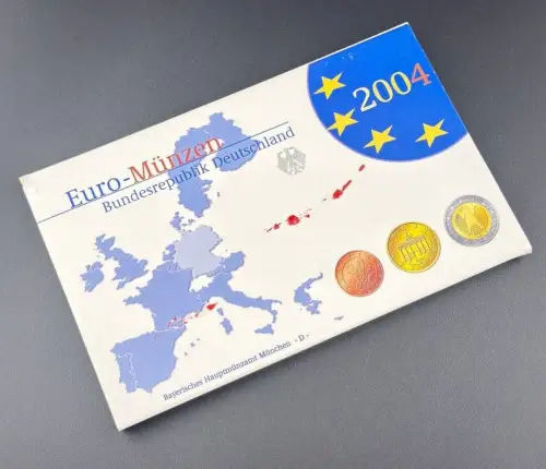 BRD KMS 2004 D München Euro Kursmünzensatz