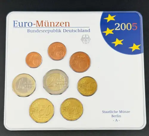 BRD KMS 2005 A Berlin Euro Kursmünzensatz