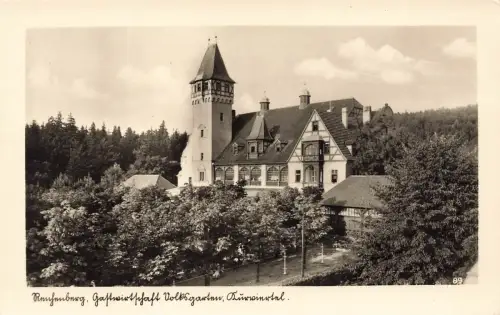 AK Reichenberg Liberec Gastwirtschaft Gasthaus Volksgarten Böhmen Postkarte