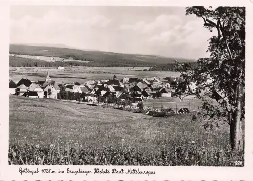 AK Gottesgab Boží Dar Ortsansicht Erzgebirge Tschechien ungelaufen Postkarte