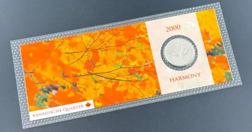 Kanada Quarter 25 Cent Ahornblatt Mosaik 2000 Gedenkmünze