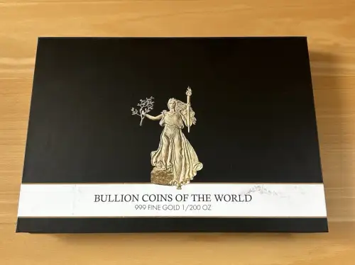 Leer Etui Münzbox für 1/200 Oz Bullion Coins Of The World