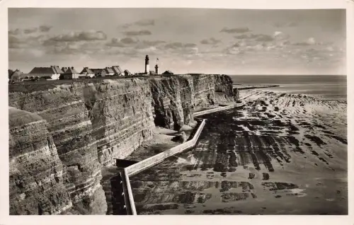 AK Helgoland Westküste bei Ebbe Schleswig-Holstein 1939 gelaufen Postkarte