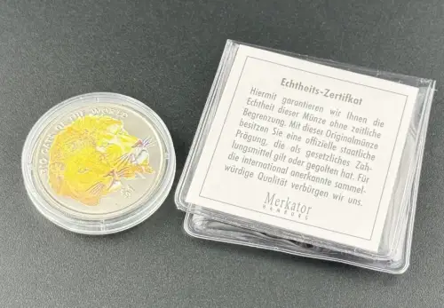 Sierra Leone Big Cats of the World 1$ Löwe 2001 Farbmünze