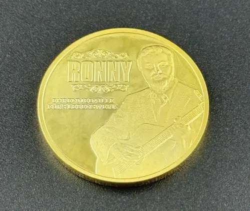 Medaille Ronny Ehrenmedaille fürs Lebenswerk vergoldet