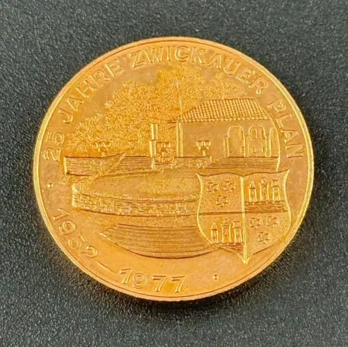 DDR Medaille 25 Jahre Zwickauer Plan Mach Mit 1977