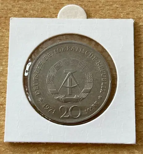 DDR Münze 20 Mark 1971 Heinrich Mann