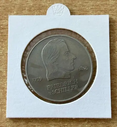 DDR Münze 20 Mark 1972 Friedrich Schiller Gedenkmünze