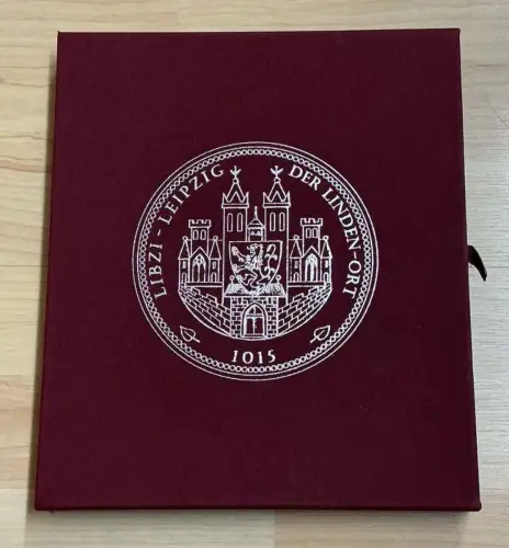 Leer Etui Münzbox 1000 Jahre Leipzig