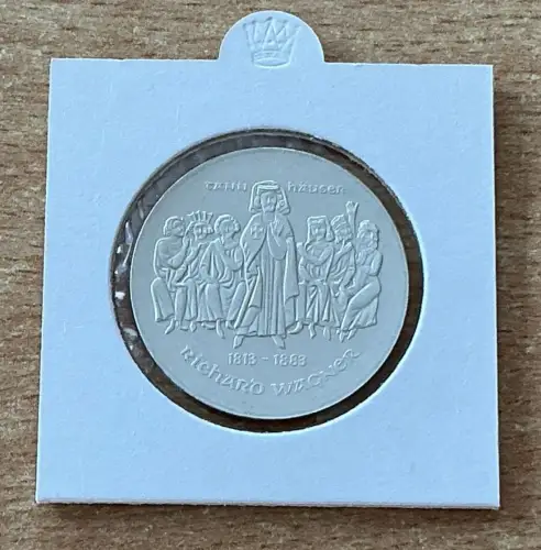 DDR 10 Mark 1983 Richard Wagner Silber Münze