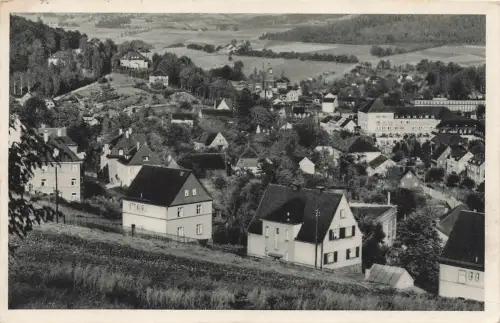 AK Oberschlema Radiumbad Teilansicht Erzgebirge Sachsen 1938 gelaufen Postkarte
