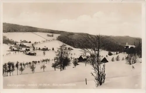 AK Rehefeld Winteransicht Ortsansicht Sachsen Erzgebirge 1929 gelaufen Postkarte