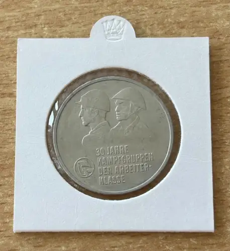DDR 10 Mark 30. Jahre Kampfgruppen 1983 Gedenkmünze