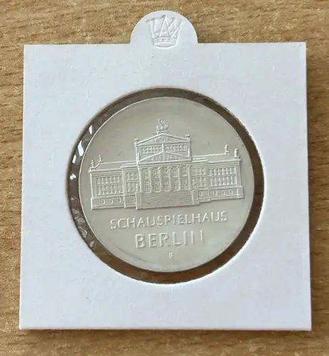 DDR 10 Mark 1987 Schauspielhaus Berlin Silber Münze